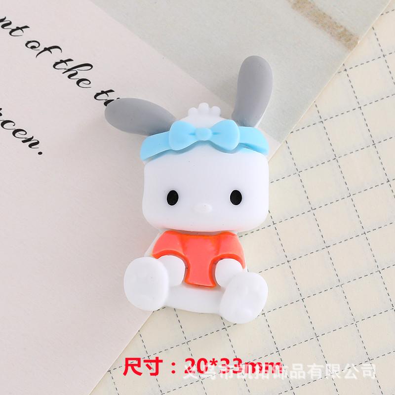 Sanrio DIY Accessories: Cute Cartoon Phone Case, Hair Clip, Water Bottle, Fridge Magnet, Keychain Materials