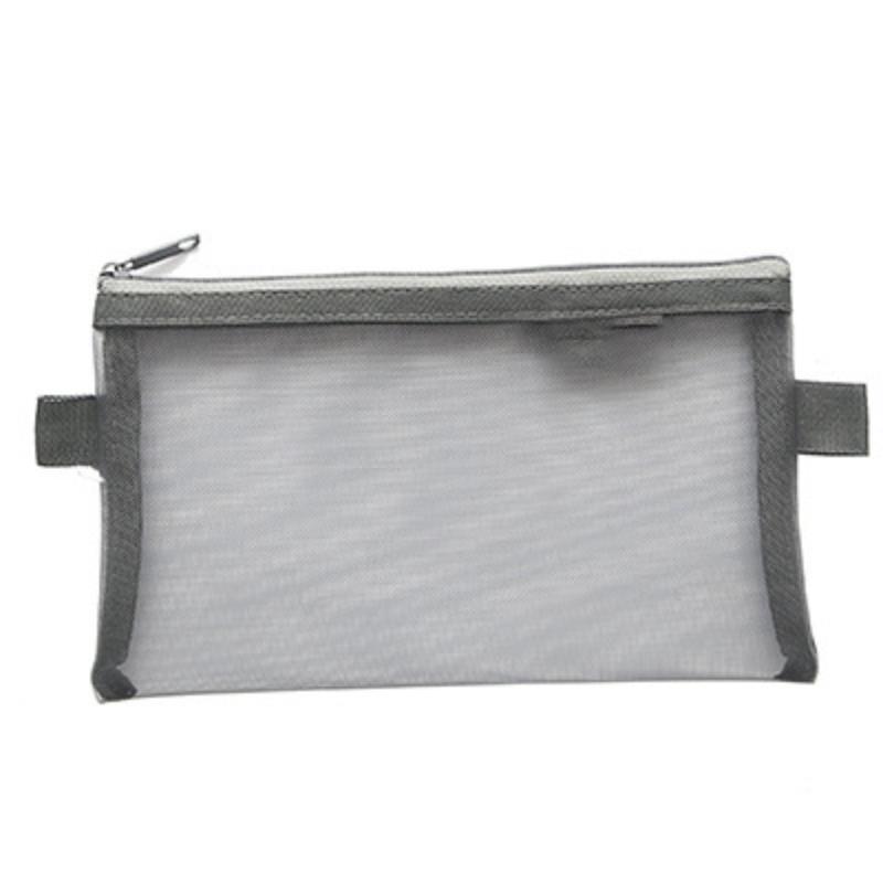 

Simple Aesthetic Pen Bag Organizer Mesh Pencil Case Transparent Pens Pouch Office School Supplies For Student Stationary