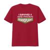 Womens I Survived A Kidney Pancreas Transplant Awareness Round Neck T Shirt Black vintage Washed homme Versatile Breathable
