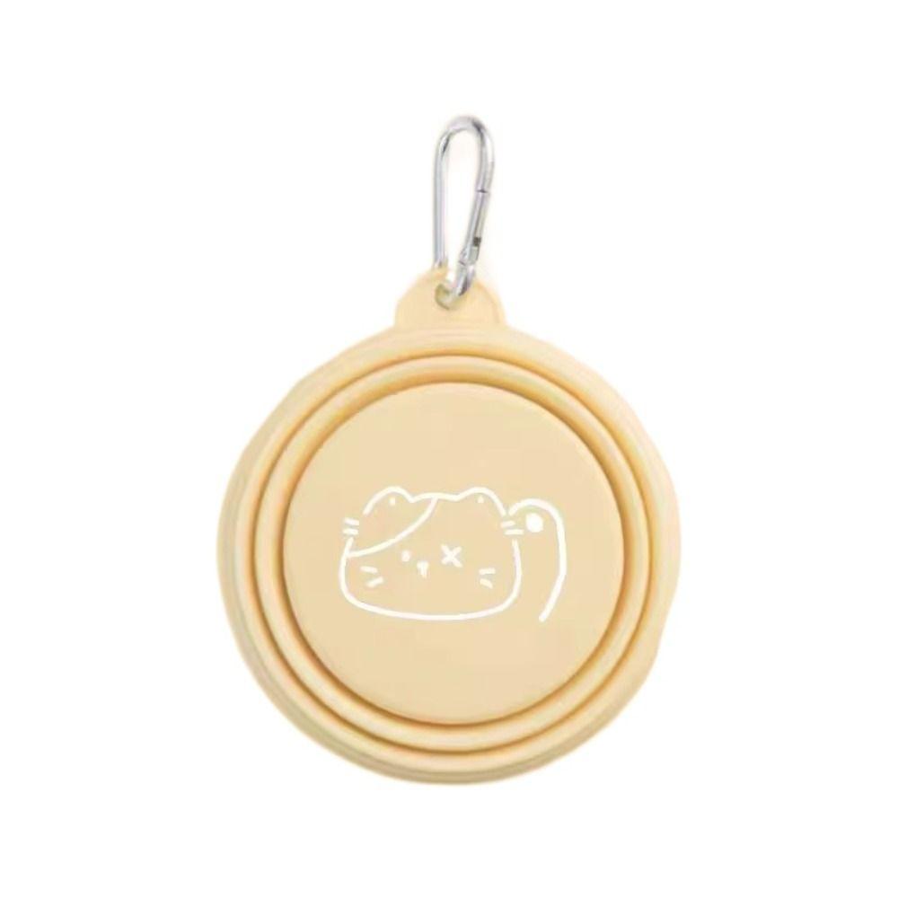 Collapsible Puppy Water Food Container Silicone Pet Supplies Durable Feeder Dish Bowl Cat