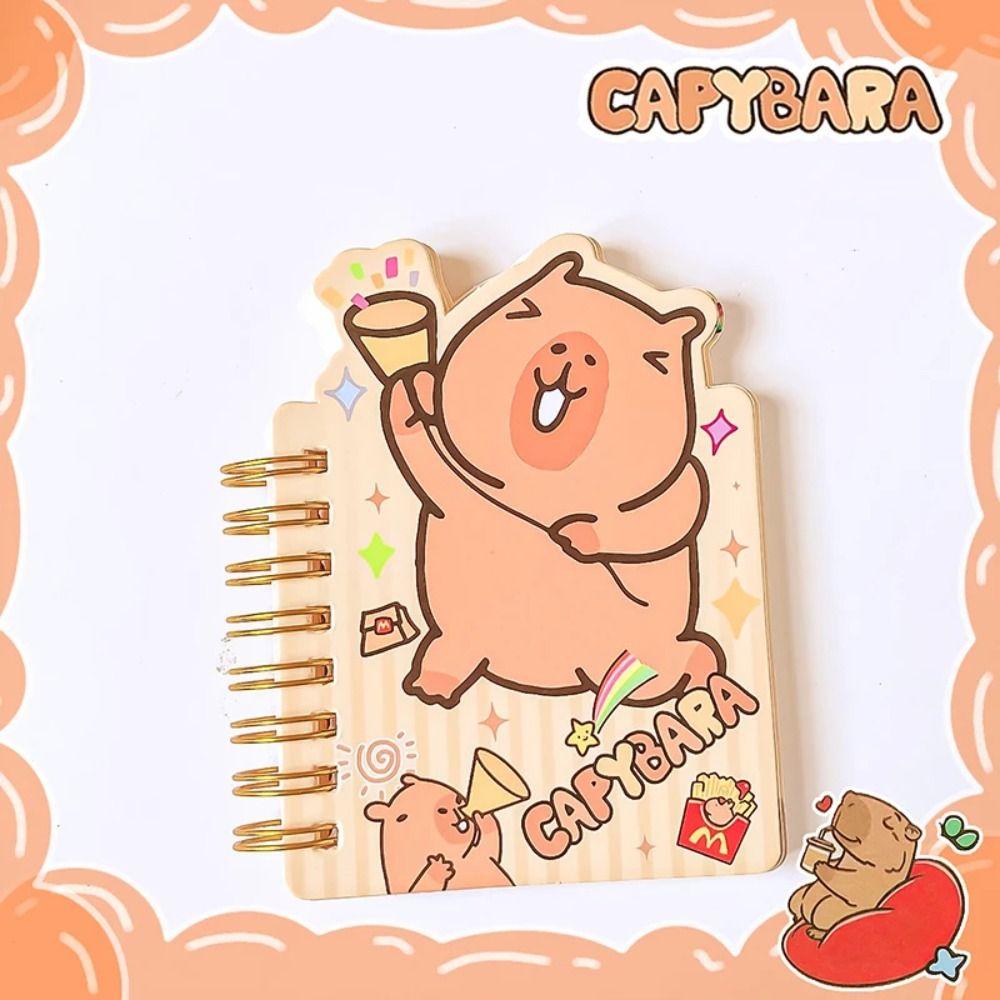 Stationery Cartoon Capybara Notepads Multifunction Kawaii Capybara Notebook  Hand Account Book