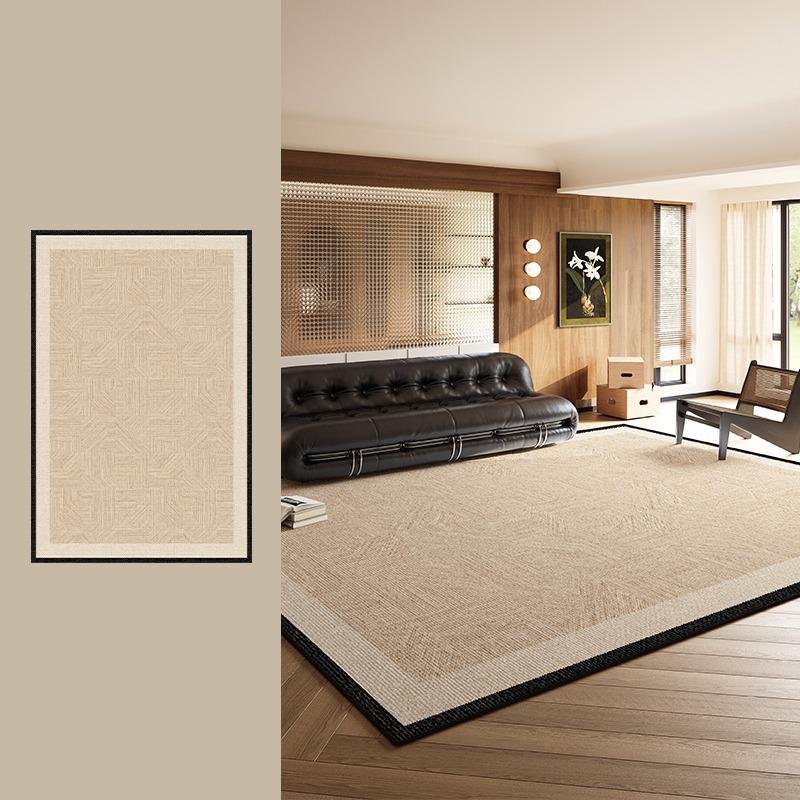 Vintage Light Luxury Rugs Living Room Big Size Floor Mats Bedroom Bedside Carpet Loop Pile Tpr Soft Short Plush Rug