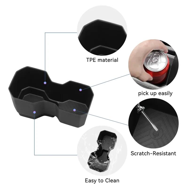 Central Console Water Cup Holder Interior Accessories Drinks Holder Storage Case For Renault Dacia Duster 3 2025-2026 TPE
