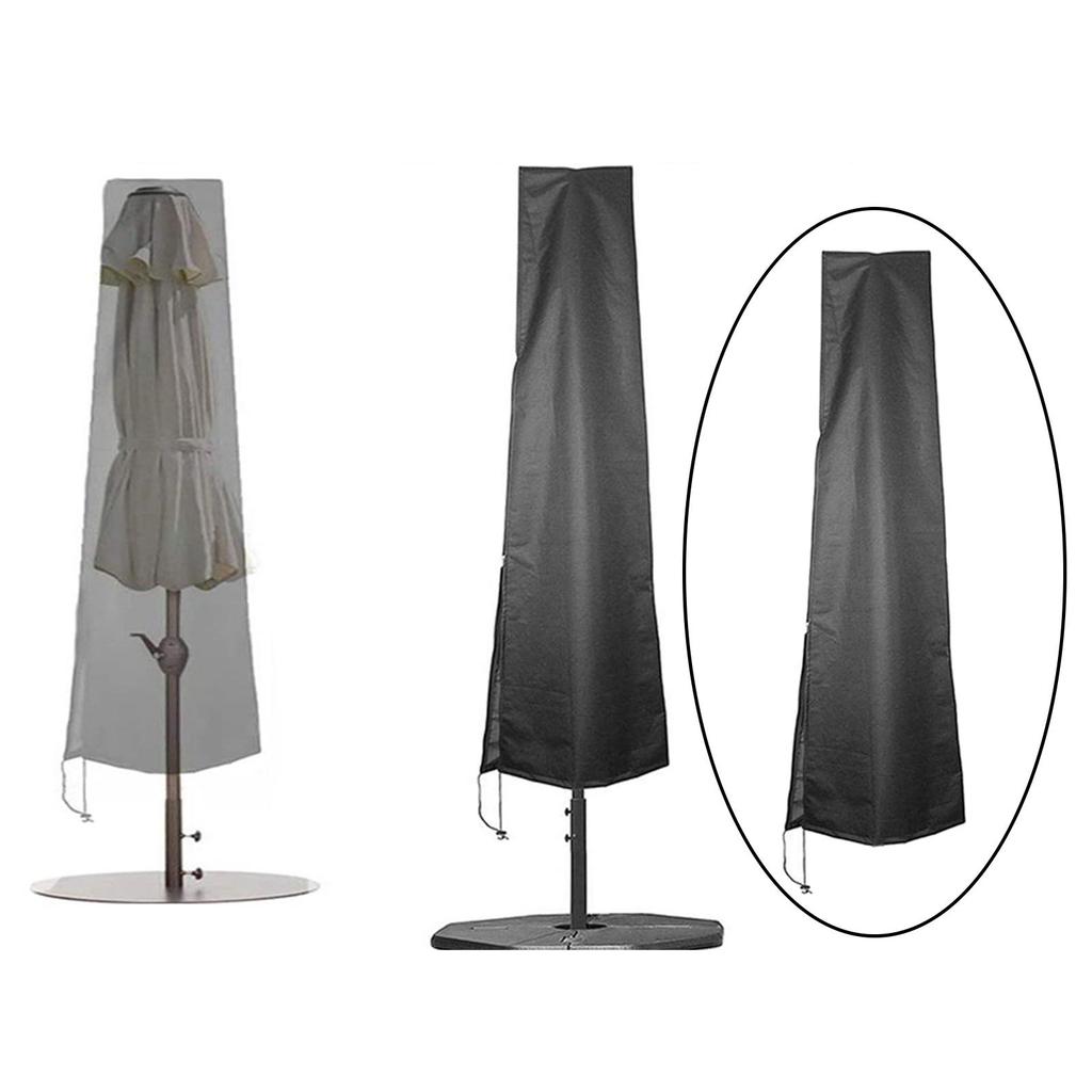 Terrasse Outdoor Sonnenschirmhülle mit Reißverschluss Offset Sonnenschirmhülle Regen Wind Staub