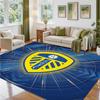 Leeds United Design Crystal Velvet Rug Soft Decorative Mat for Bedroom Entrance