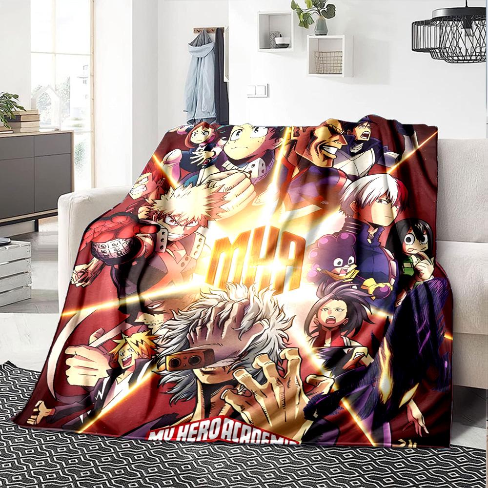 Heroic Adventures Unite Flannel Blanket Super Soft Warm Cozy Blanket For Sofa Bed Office Travel Allseason Home Decor Gift