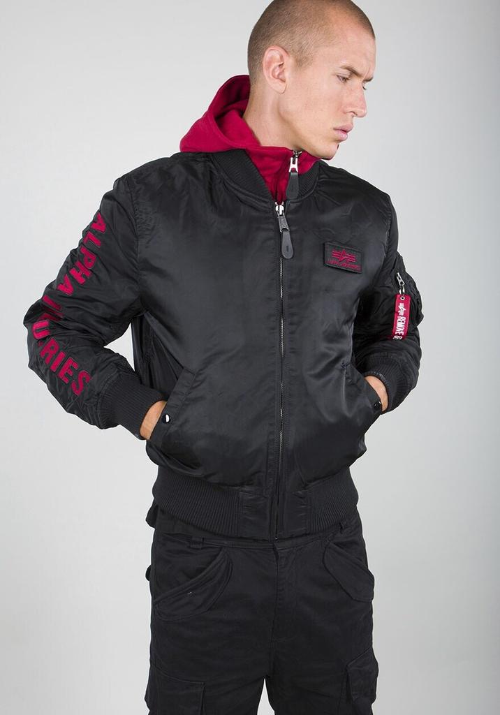 Зимняя куртка Alpha Industries MA-1 D-Tec SE (133104) black/red