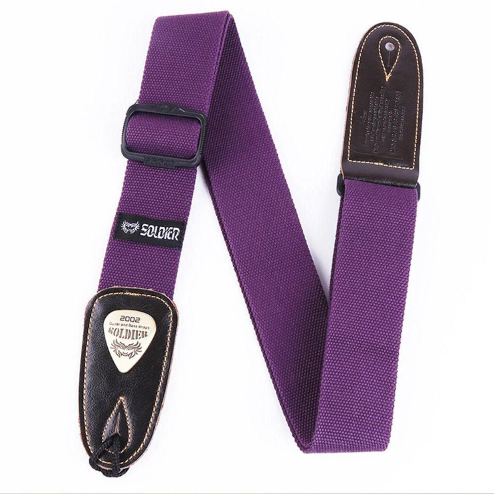 Adjustable Acoustic Guitar Belt Leather Ends Electric Bass Belt Guitar Strap Guitar Accessories
