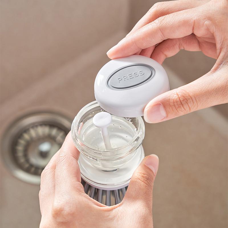 Scrubber Dishwashing Nonstick For Pots Pans And Utensils With Abs Handle As