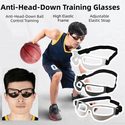 Elastische Trainingsbrille Anti-Verbiegen des Kopfes Anti-Herunterfallen der Brille Basketball Dribbelbrille Verstellbar Leicht