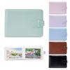 6 Inch 40 Pockets Mini Pure Color PU Leather Photos Album Binder Photo Album Foto for Gift Present