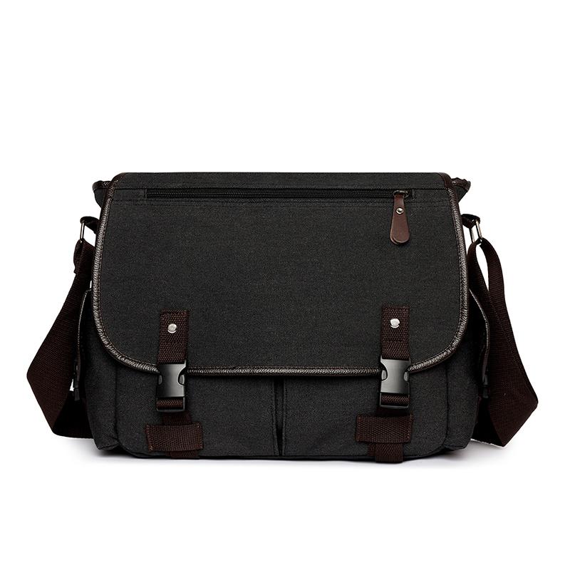 Men's Canvas Shoulder Bag Large Capacity Crossbody Bag