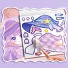 1pc Cute style change sticker book Cartoon Makeup Show Puzzle Cartoon Handmade DIY Sticker Book Little Princess Makeup Book
