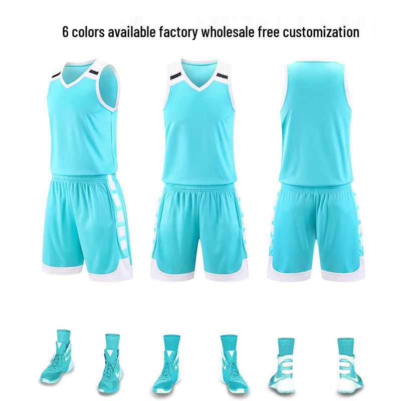 

Ultra-Fast Quick-Dry Student Training Vest & Team Uniform Set - Kids Basketball & Men s Summer Sports Jersey M королівський синій колір