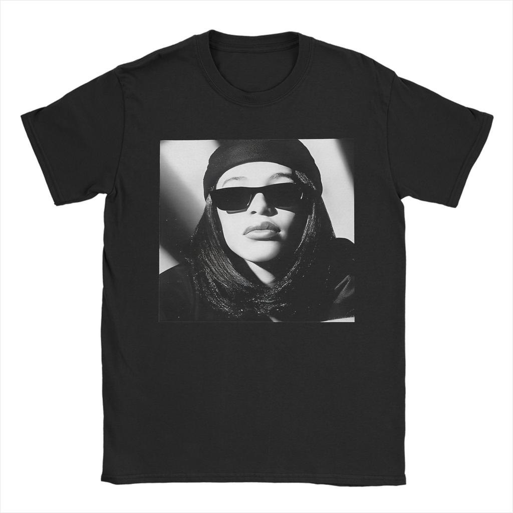 Mens Womens Aaliyahs Sunglasses Shirt Cotton Print TShirt  Clothing Outfits