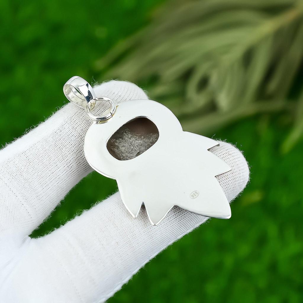 Natürlicher Sonnenstein Edelstein Indischer Schmuck 925 Sterlingsilber Anhänger Für Frauen