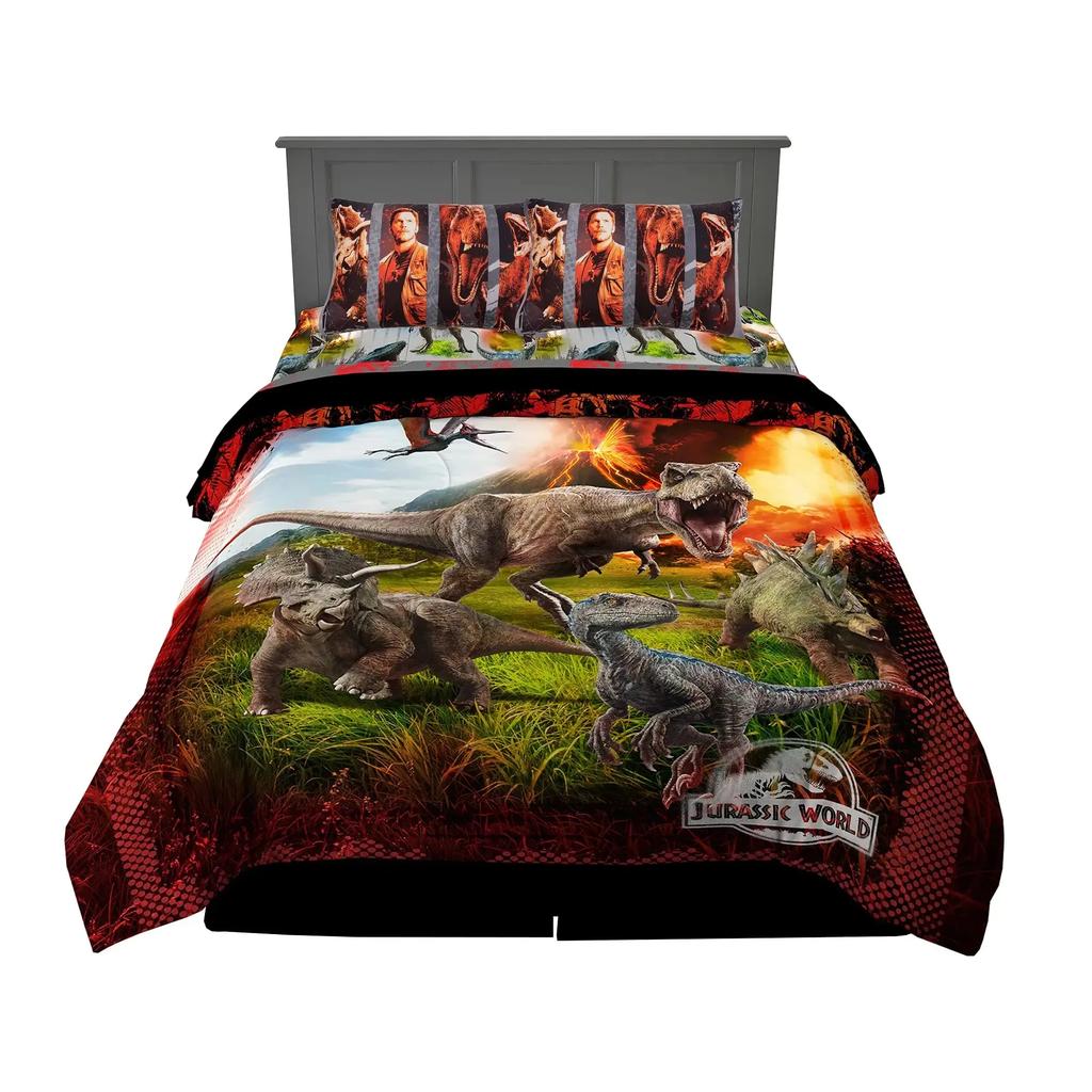 3D Dinosaur Duvet Cover Set Queen Size for Boys Dinosaur Bedding Set T-Rex Dinosaur Comforter Cover Bed Set Home Decor for Teens