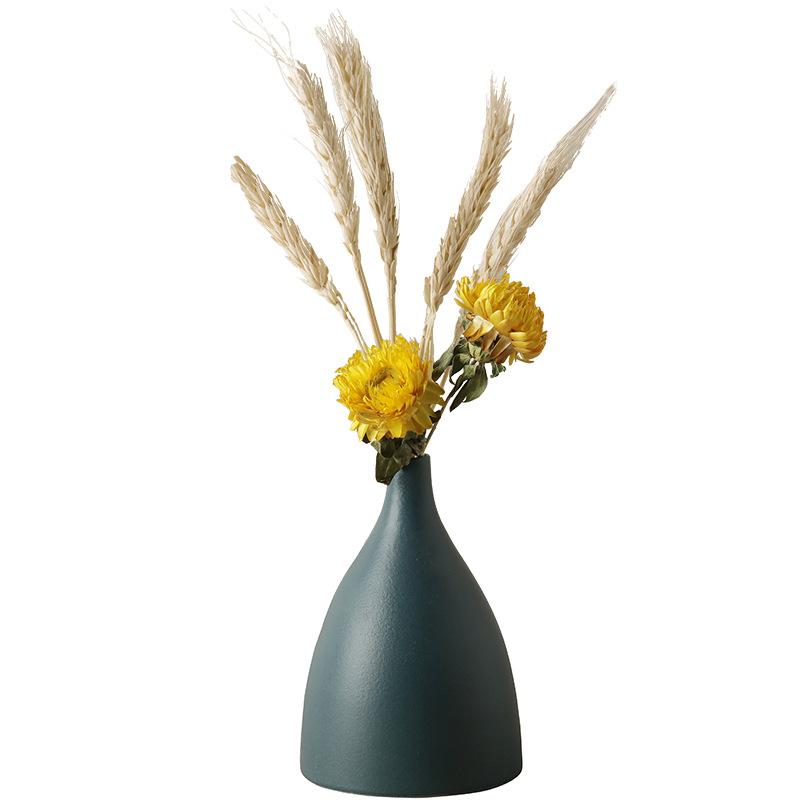 Ceramic Small Vase Home Decor Creative Flower Pot for Living Room Tabletop Decoration
