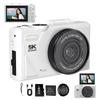 Digital 5K 75MP WIFI Transfer Rotating Display for Smartphone 32GB Card 18x Digital Pocket Ideal for School Small Compact Camera Camera, Recording,