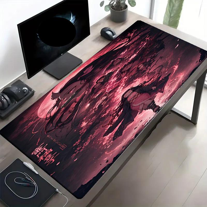 Demon Slayer Print Mouse Pad, Anti‑Slip Desktop keyboard Mat, for PC Laptop Gaming Working Daily Use, Cool Festival Surprise Gift