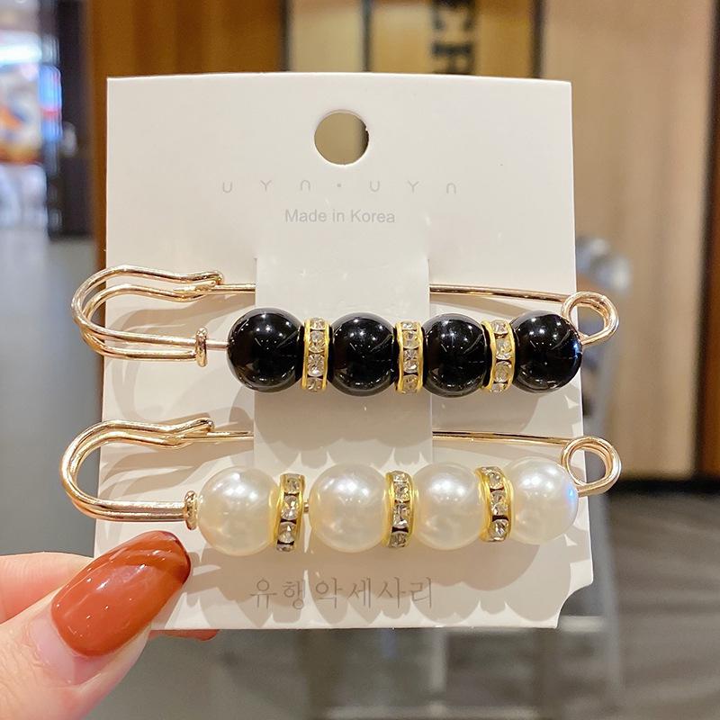 

Набір шпильок для утяжки талії штанів: Перлинні брошки-шпильки для одягу та спідниць, що запобігають оголенню