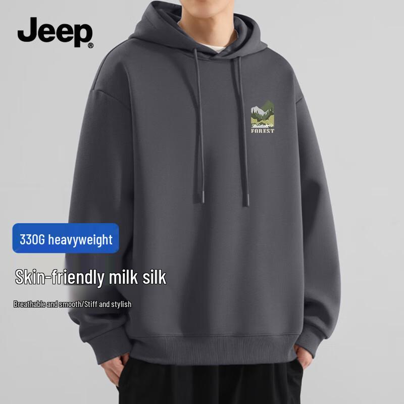 

Jeep Men s 2025 Autumn Breathable Hooded Sweatshirt XL