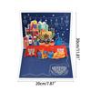 Exquisite Handmade Gift Card for Chanukah Festival 3DPopUp Blessing Card HappyHanukkah Card Menorah Light Greeting Card