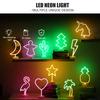 LEDNeon Light USB/Battery Operated Neon Sign Decorative Lights Wall Room Decor with Pedestal for Christmas Thanksgiving Birthday Party Wedding