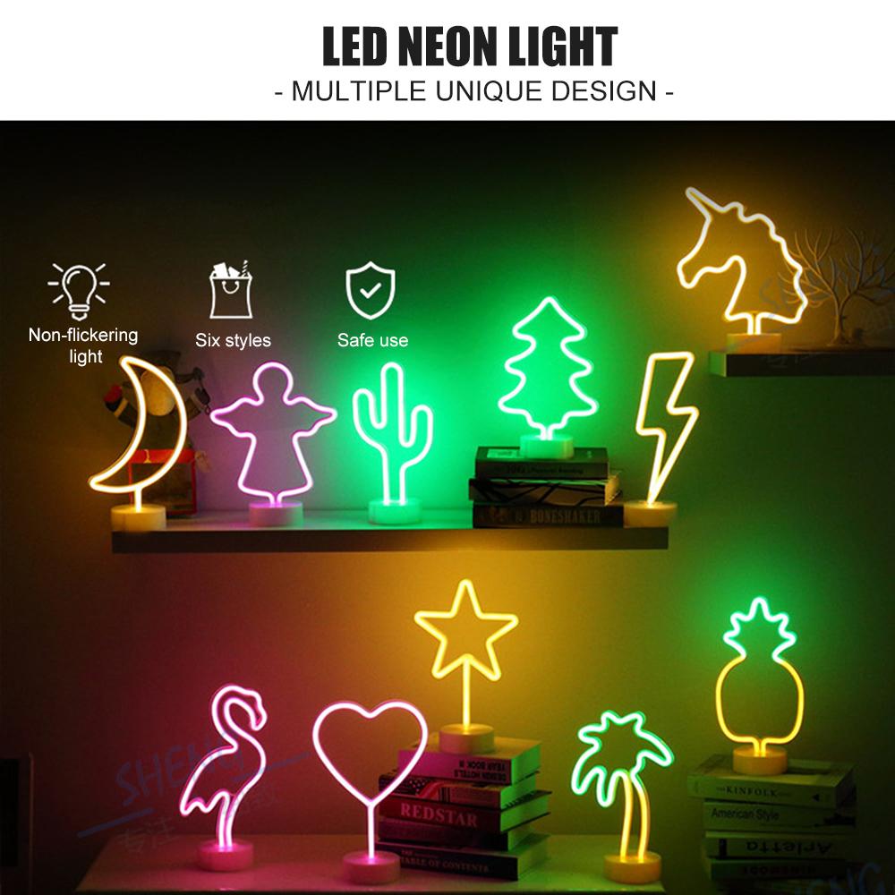 LEDNeon Light USB/Battery Operated Neon Sign Decorative Lights Wall Room Decor with Pedestal for Christmas Thanksgiving Birthday Party Wedding