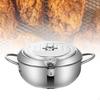 Soup Pot Stainless Steel Fryer, Fryer Oil Frying Pan for Kitchen