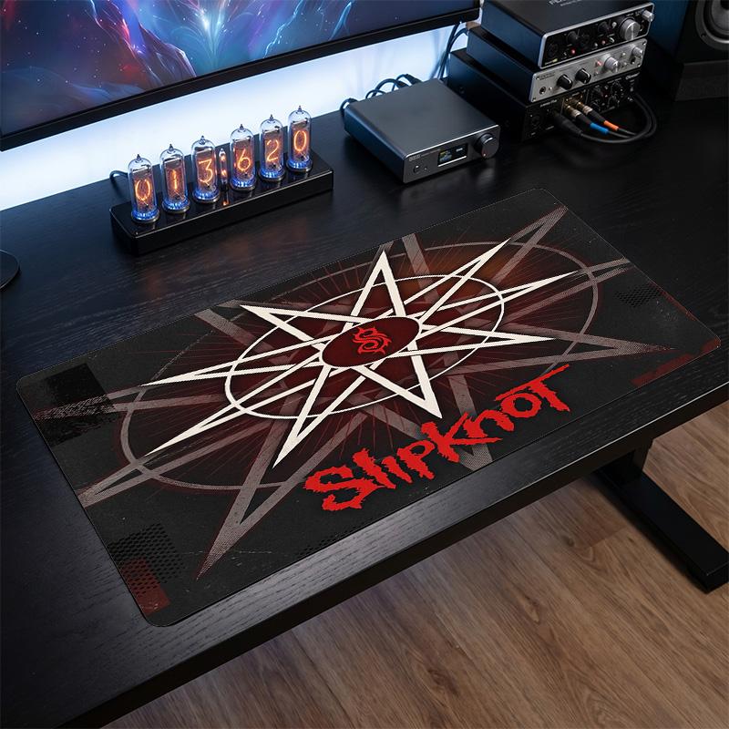 Tappetino per Mouse Grande Stampa Slipknot Superficie Liscia Anti?Tappetino da Scrivania Antiscivolo per Gaming Ufficio Decorazione Laptop