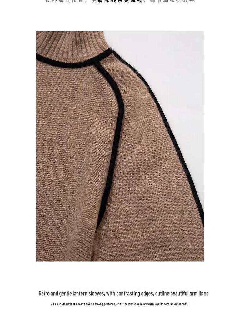 Melard Women's Striped Slim Fit Casual Pullover Sweater - Autumn/Winter Style