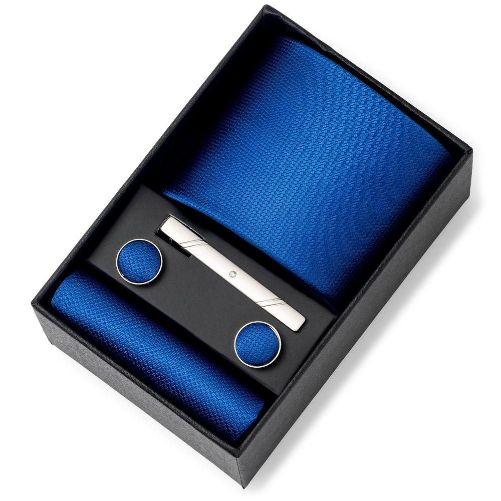 Men'S Tie Net Color Striped Jacquard Yarn Business Professional Tie Set Men'S Gift Box