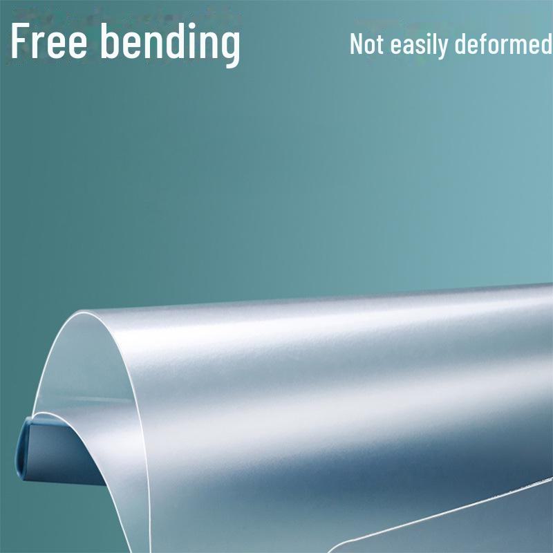 A4 Transparent Water Drop Rod File Folder with Pull Clip for Office Reports and Contracts