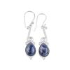 Natural sodalite Gemstone 925 Sterling Silver Fashionable Jewelry Earrings 2.10" EE-37-29