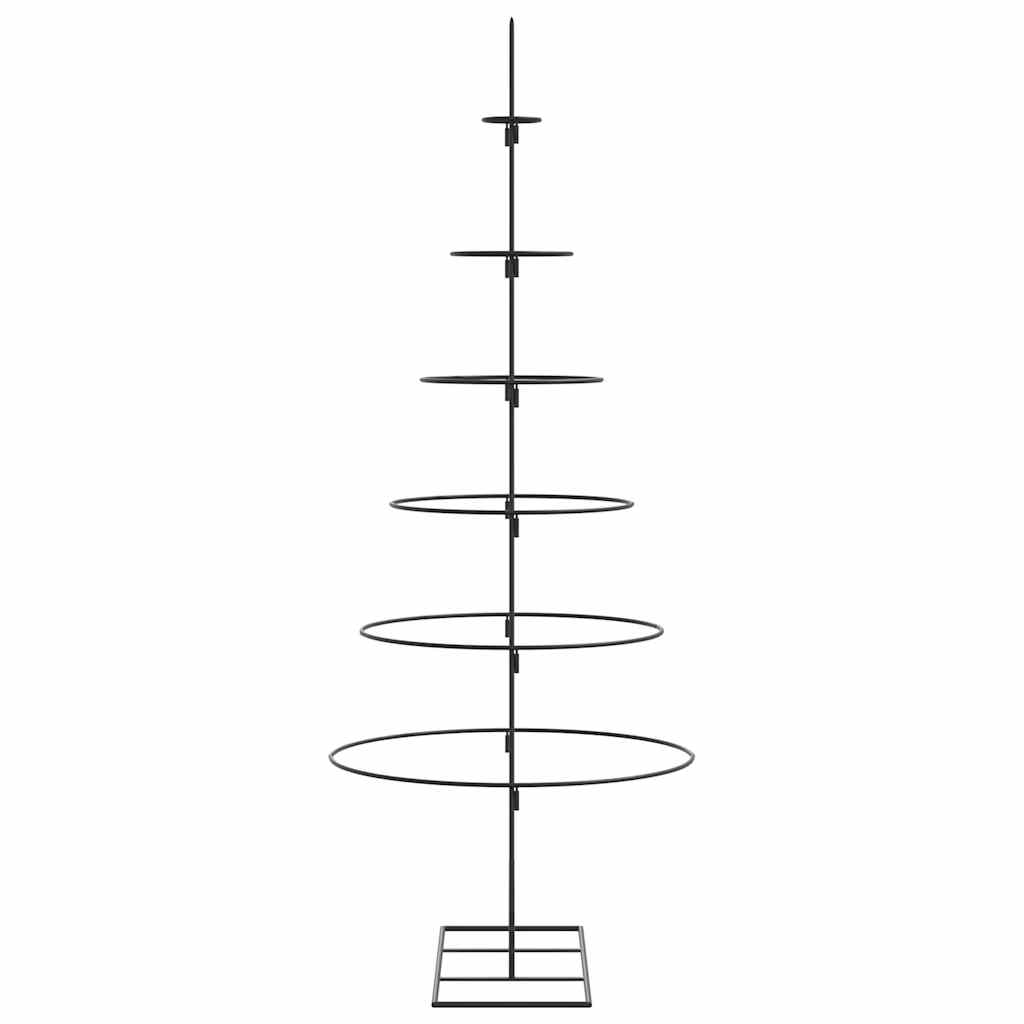 Vidaxl Metalowa Choinka Świąteczna, Do Dekoracji, Czarna, 150 Cm
