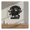 Wolf Metal Wall Art Cut Minimalist Design Iron Animal Hanging for Nature