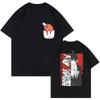 Unisex Mange Y2k Kleidung Japanischer Anime Chainsaw Man T-Shirt 90er Lustiges Pochita T-Shirt Makima Harajuku Grafik-T-Shirts Tops T-Shirt