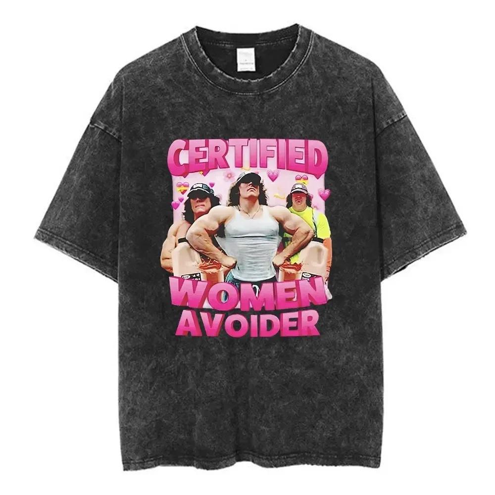 Vintage Washed T-Shirts Certified Women Avoider Sam Sulek Wa S