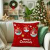 1pcs Classic Santa Claus Series Cushion Pillow Cover Fashion Christmas Theme Snowman Pattern Pillowcase For Home Sofa Decoration
