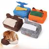 Hund schnüffelt verstecktes Futter Taschentuchbox Spielzeug Plüsch Puzzle Training Spielzeug Stressabbau für kleine mittlere Hunde