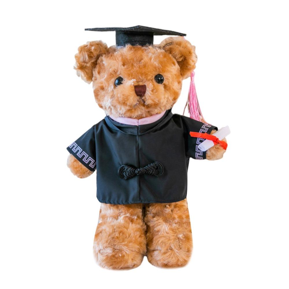 30cm Cute Stuffed Animal Doll Soft Graduation Gift Creative Doctor Bear Plush Toy  Graduation