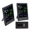 Weather Stations Wireless Indoor Outdoor Color Display Black 3 Channels Regulable Backlight Clock