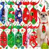 Decorative Pet Christmas Bow Tie Xmas Tree/Snowman Polyester Christmas Dog Necktie Adjustable Cat Christmas Collar Christmas