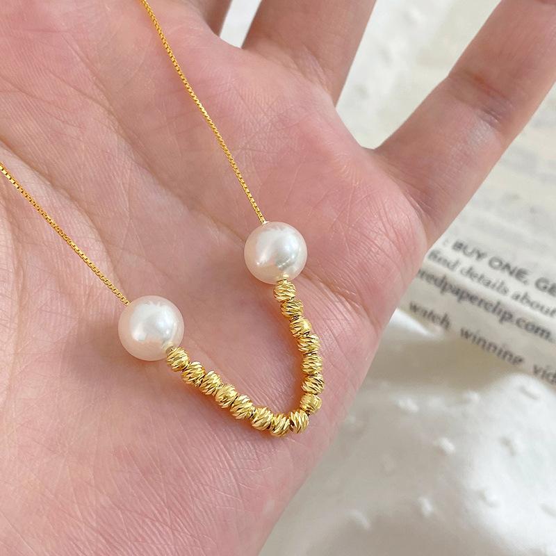 

Ожерелье из бисера в форме срезанного цветка, маленькое и роскошное, высокое чувство, индивидуальный дизайн, новый стиль