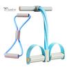 Core Strength Training Tool Figure 8 Resistance Band 6-Tube Pedal Puller with Handle Multifunction Elastic Yoga Muscle Tension Relief Strap