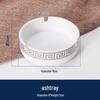 Set di Stoviglie in Ceramica di Lusso: Piatto, Ciotola, Cucchiaio e Tazza in Osso con Bordo Dorato - 4 Pezzi per Eleganza di Hotel e Ristorante