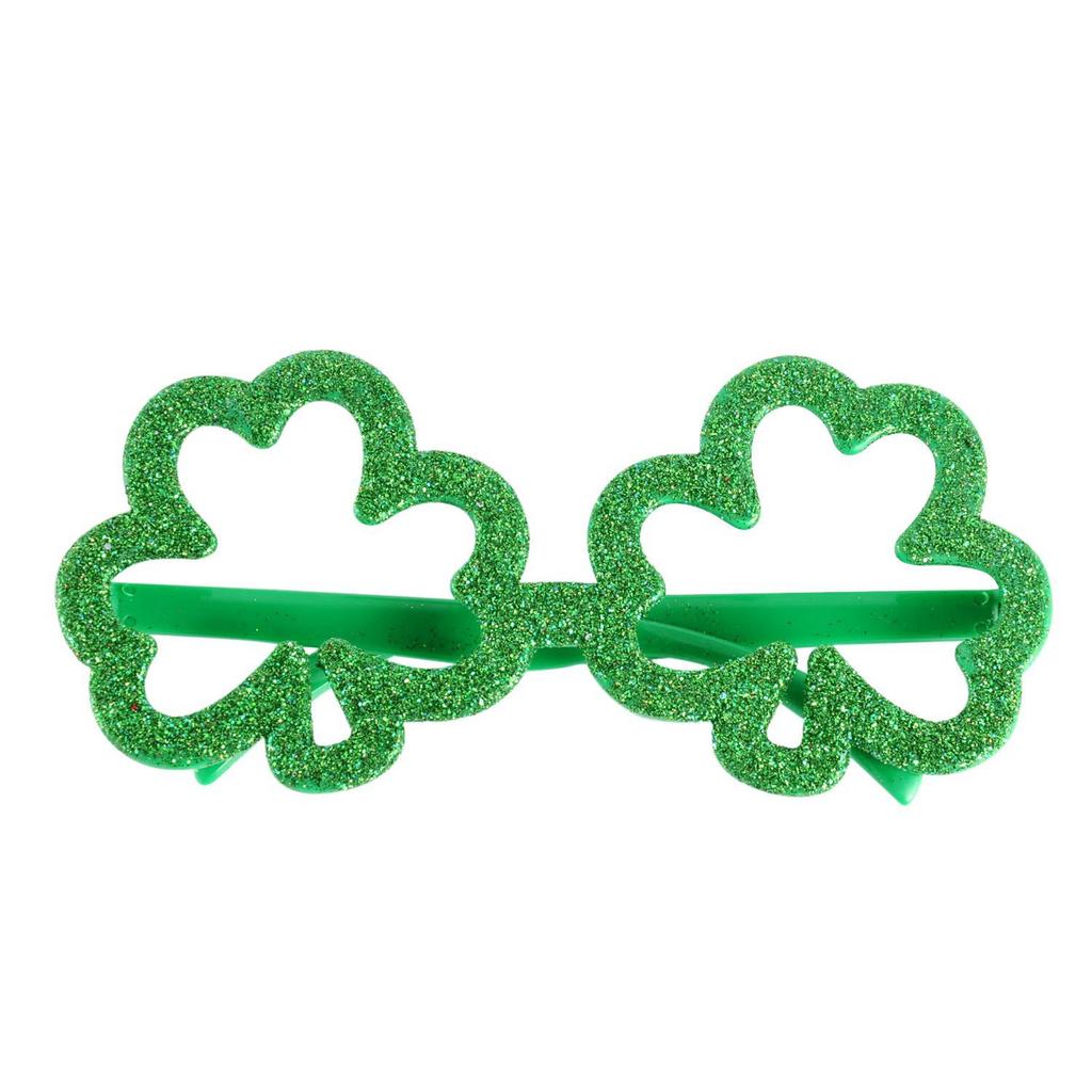St. Patrick's Day Glasses Non-woven Cap Plastic Green Powder Glasses Irish Festival Glasses.