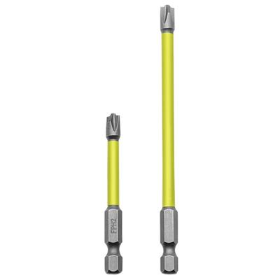 Set di 5 Punte Magnetiche Speciali a Croce per Avvitatore, Set di Bussole FPH2 per Elettricista, Punte per Avvitatore 65mm 110mm