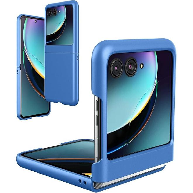 Foluu (Upgraded Slim Fit Case for Motorola Razr Plus 2023, Ultra Thin Matte PC with Non-Slip Grip Full Protection Protective Cover for Motorola Razr+